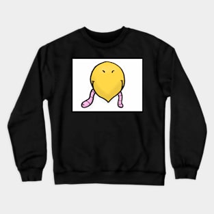 Bird With Worm (White) Crewneck Sweatshirt